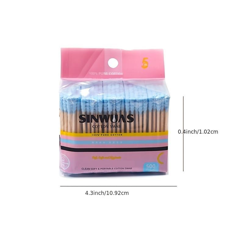 Double Head Swabs Ear Cleaning Buds Spiral Heads Makeup Remover