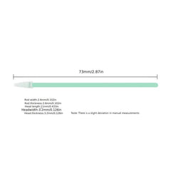 100pcs Cleanroom Polyester Cleaning Swab Sticks 2.87 In Pointed Tip