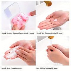 Petal Soap Sheets Portable and Dissolvable Soap Paper for Hand Washing