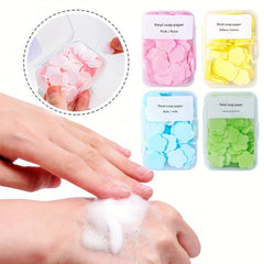 Petal Soap Sheets Portable and Dissolvable Soap Paper for Hand Washing