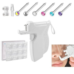 Safe T3 Self Nose Piercing Gun Kit with 12 Stainless Steel Ear Studs
