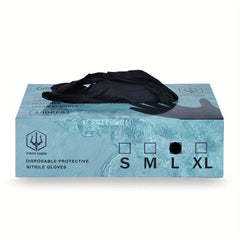 100pcs Disposable Nitrile Gloves Powder Latex Textured Finger Crafting Painting