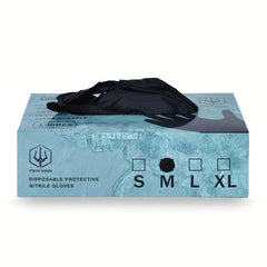 100pcs Disposable Nitrile Gloves Powder Latex Textured Finger Crafting Painting