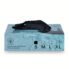 100pcs Disposable Nitrile Gloves Powder Latex Textured Finger Crafting Painting