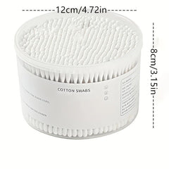 100-500pcs Disposable Double Thick Cotton Swabs for Ears & Makeup