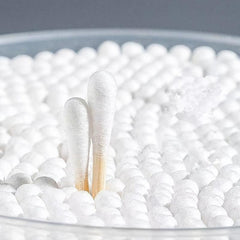 100-500pcs Disposable Double Thick Cotton Swabs for Ears & Makeup