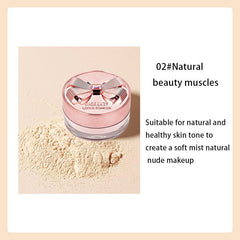 Silky Lightweight Setting Powder Brightening Skin Tone Natural Nude Makeup