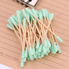 100pcs Disposable Double Headed Cotton Swabs for Beauty Salon