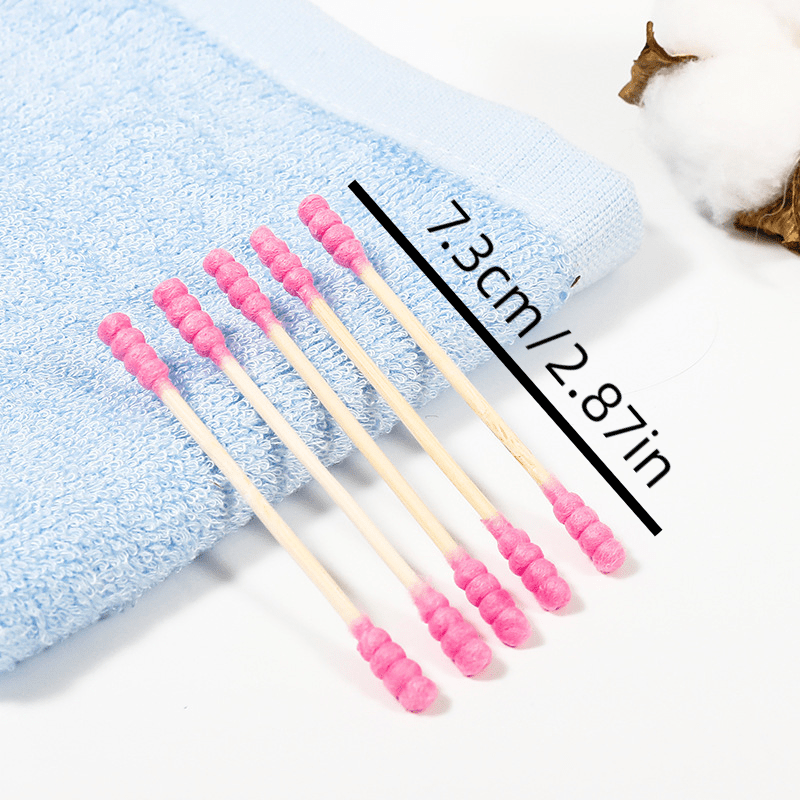 100pcs Disposable Double Headed Cotton Swabs for Beauty Salon