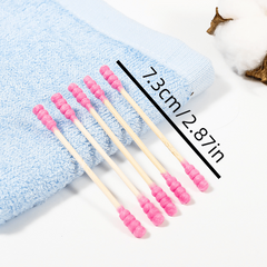 100pcs Disposable Double Headed Cotton Swabs for Beauty Salon
