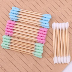 100pcs Disposable Double Headed Cotton Swabs for Beauty Salon