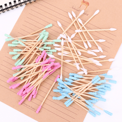 100pcs Disposable Double Headed Cotton Swabs for Beauty Salon
