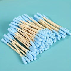 100pcs Disposable Double Headed Cotton Swabs for Beauty Salon