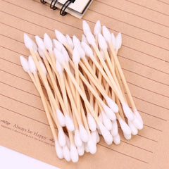 100pcs Disposable Double Headed Cotton Swabs for Beauty Salon