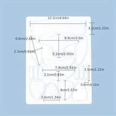 18pcs Silicone Wrinkle Diminishing Pad Face Neck Hand Care Skin Lifting Tool