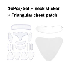 18pcs Silicone Wrinkle Diminishing Pad Face Neck Hand Care Skin Lifting Tool