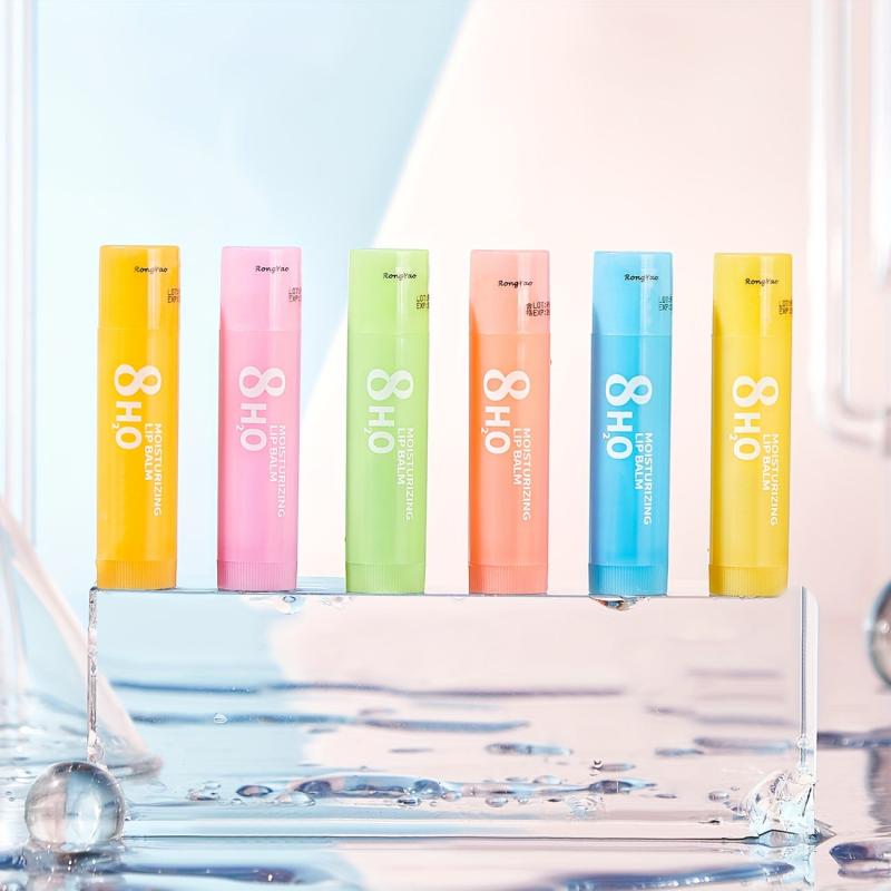6pcs 3.8g Moisturizing Nourishing Lipstick Hydrating Lip Balm