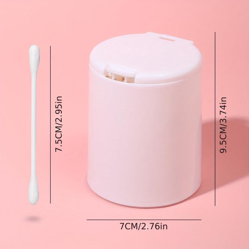 100pcs Cotton Swabs with Press Type Storage Box - Daily Cleaning & Makeup