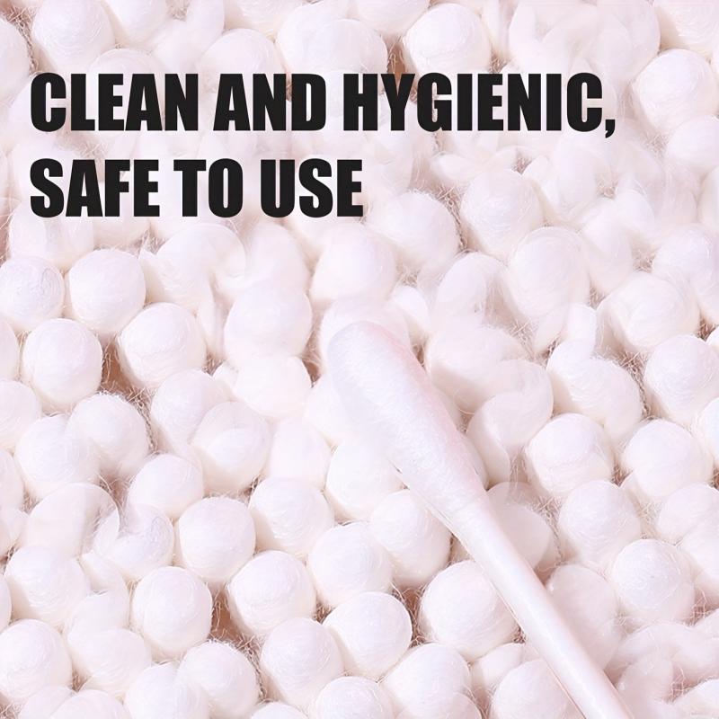 100pcs Cotton Swabs with Press Type Storage Box - Daily Cleaning & Makeup
