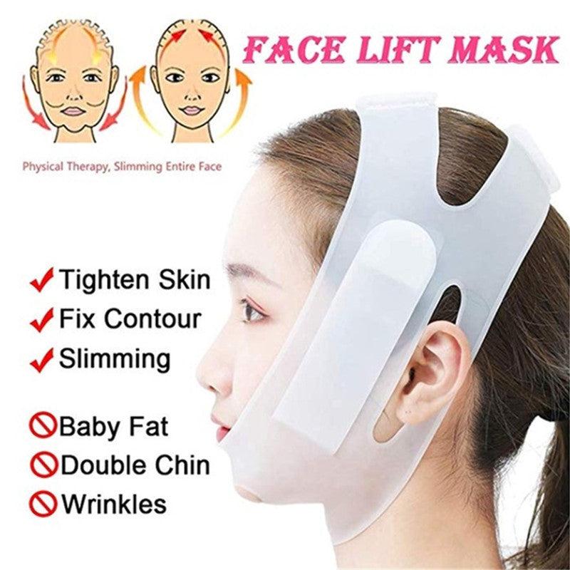 Nano Silicone Mask Lifting V Line Shape Face Lift UP Facial Bandage Mask