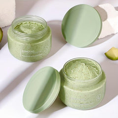 Organic Avocado Body Scrub - Exfoliates, Nourishes, Cleanses