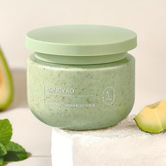 Organic Avocado Body Scrub - Exfoliates, Nourishes, Cleanses