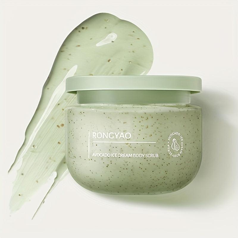Organic Avocado Body Scrub - Exfoliates, Nourishes, Cleanses