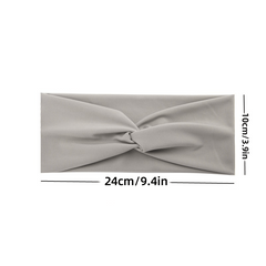 Solid Striped Cross Hairband Sports Stretchy Headband Yoga