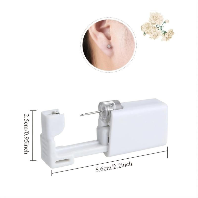 23pcs 316L Steel Sterile Nose Ring Stud Piercing Kit Gun Tool Earring Machine