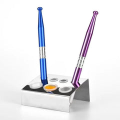 2pcs Tattoo Ink Pots Ink Cup Holder 7 Holes Pigment Cup Cap Stand