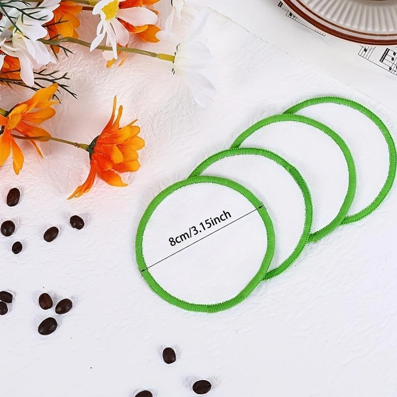 16pcs Reusable Makeup Remover Pads Bamboo Fiber Natural Organic Cotton