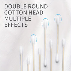 Disposable Cotton Swabs Double Round Tip 100 Pure Cotton Buds
