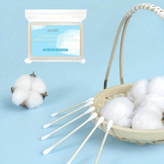 Disposable Cotton Swabs Double Round Tip 100 Pure Cotton Buds