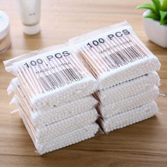Disposable Cotton Swabs Double Round Tip Ear Nose Clean Beauty Tools