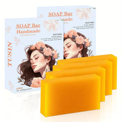 4pcs 100g Soap Bar Exfoliating Cleansing Soap Rich Creamy Lather