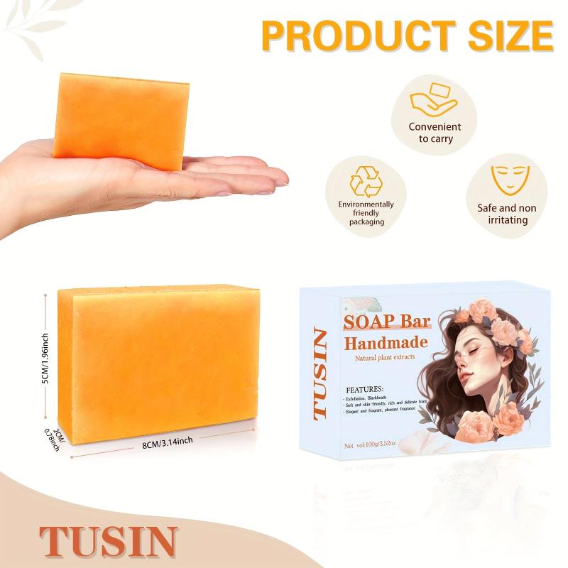 4pcs 100g Soap Bar Exfoliating Cleansing Soap Rich Creamy Lather