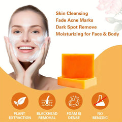 4pcs 100g Soap Bar Exfoliating Cleansing Soap Rich Creamy Lather