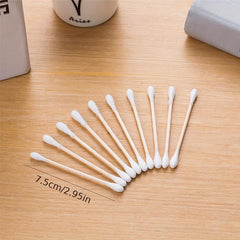 1000pcs Double Head Cotton Swabs for Ear & Makeup Care