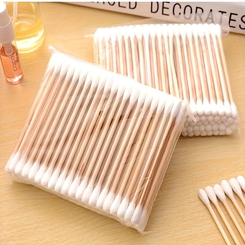 1000pcs Double Head Cotton Swabs for Ear & Makeup Care