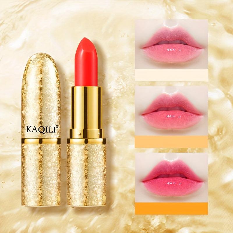 3 Colors Lipstick Lip Gloss Moisturizing Temperature Changing Lipstick