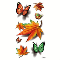 Butterfly Maple Leaf Waterproof Sticker for Daily Decoration