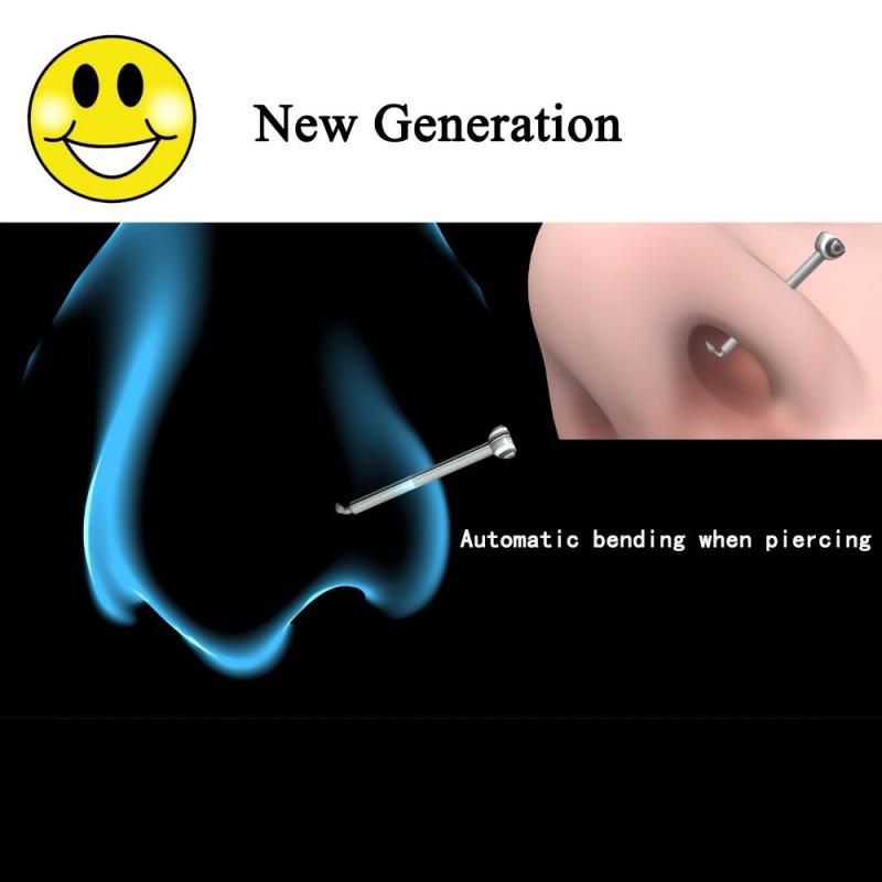 1PC Sterile Nose Piercing Kit Gentle Self Piercing Gun Kit Four Colors