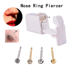 1PC Sterile Nose Piercing Kit Gentle Self Piercing Gun Kit Four Colors