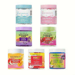 Shea Butter Body Scrub & Wash Set for Soft Skin