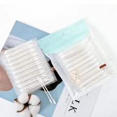 60pcs Double Head Cotton Swabs for Ear Nose Cleaning
