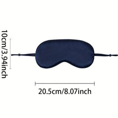 Soft Silk Eye Mask for Men Women, Adjustable Strap, Ultimate Sleeping Aid