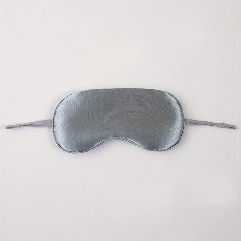 Soft Silk Eye Mask for Men Women, Adjustable Strap, Ultimate Sleeping Aid