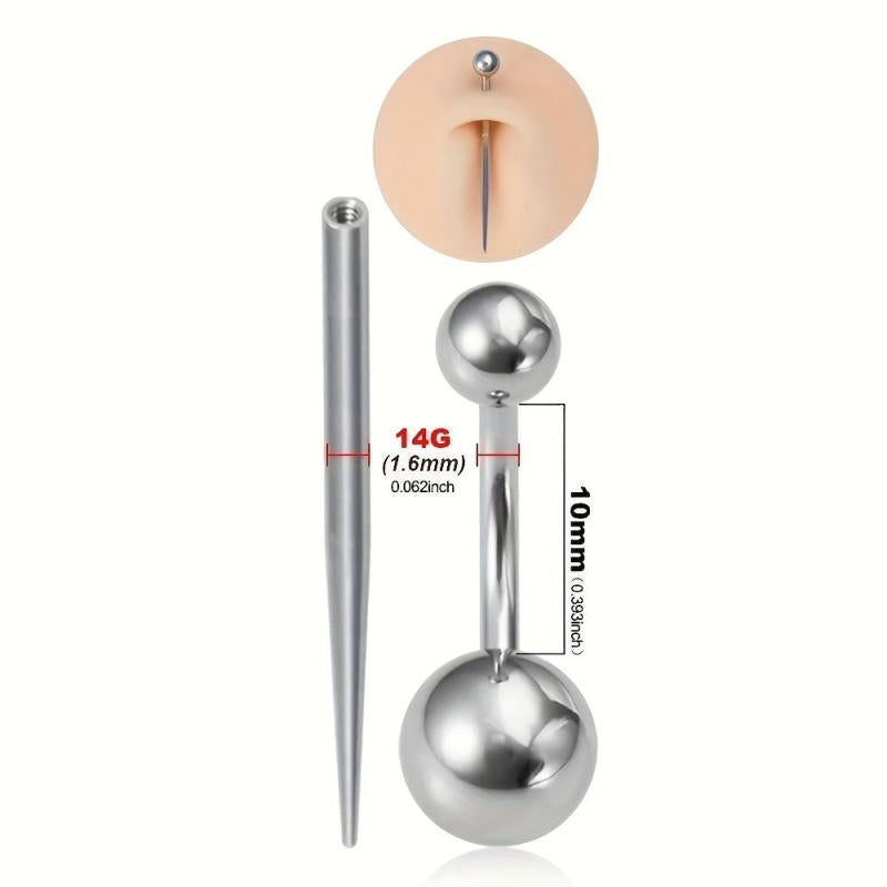 20PCS Professional Body Art Puncture Set for Navel, Tongue, Nose and More