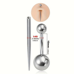 20PCS Professional Body Art Puncture Set for Navel, Tongue, Nose and More