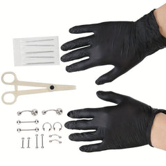 20PCS Professional Body Art Puncture Set for Navel, Tongue, Nose and More